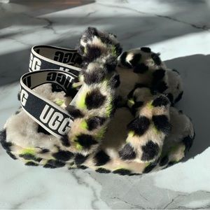 NWT leopard Print UGG slippers
